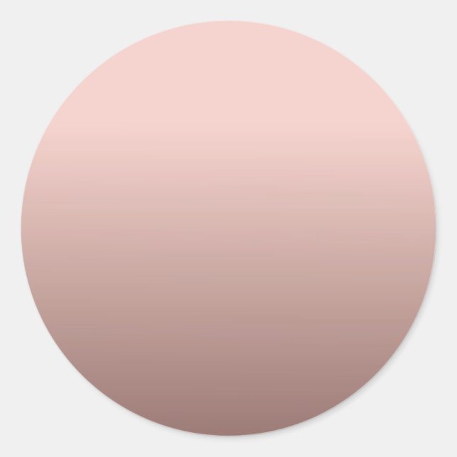 Sticker Rond Modèle noir Rose Or Ajouter votre texte moderne (Devant)