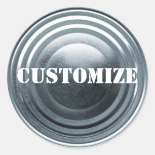 Sticker Rond Modèle plaque