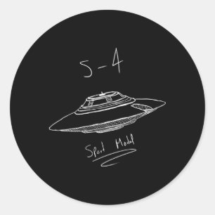 Sticker Rond Modèle sportif Bob Lazar Uap