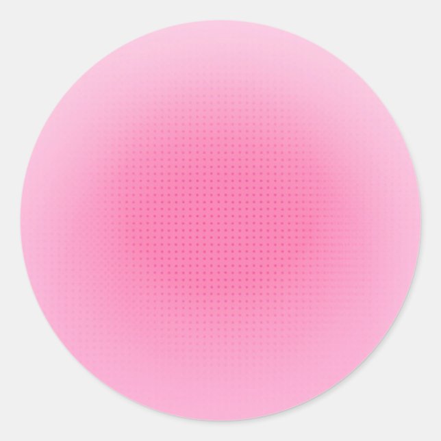 Sticker Rond Modèle tendance vierge personnalisé rose rose (Devant)