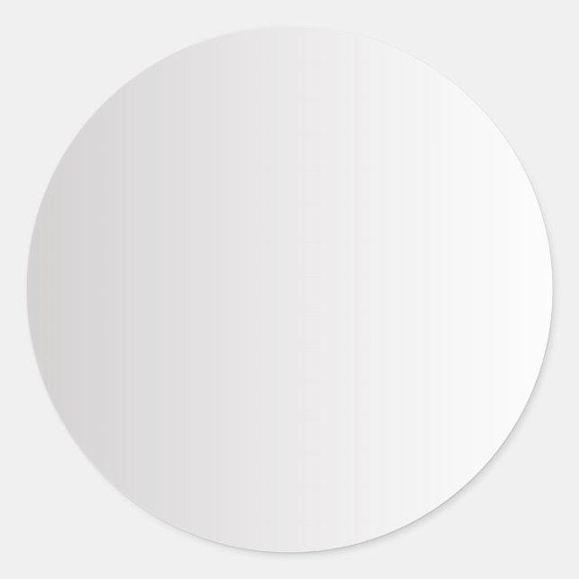 Sticker Rond Modèle vierge à dégradé gris, logo de texte DIY Ar (Devant)
