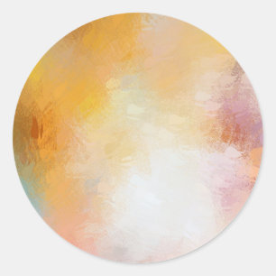 Sticker Rond Modèle vierge abstrait rose rouge jaune bleu