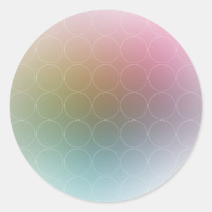 Sticker Rond Modèle vierge coloré élégant tendance moderne