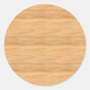 Sticker Rond Modèle vierge en bois élégant personnalisé tendanc