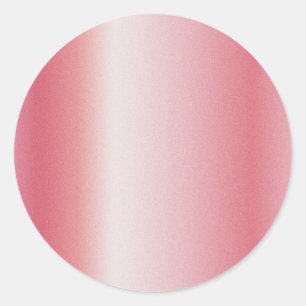 Sticker Rond Modèle vierge en or rose avec logo et texte person