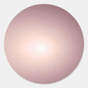 Sticker Rond Modèle vierge en or rose personnalisé Ajoutez votr