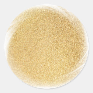 Sticker Rond Modèle vierge flamand Élégante Parties scintillant