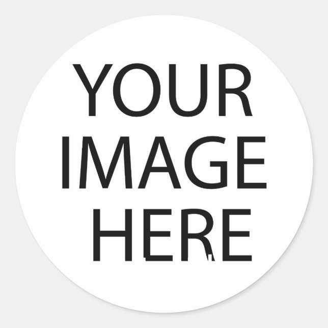 Sticker Rond Modèles texte blanc (Devant)