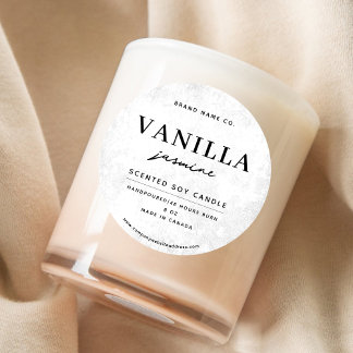 Sticker Rond Modern White Rustic