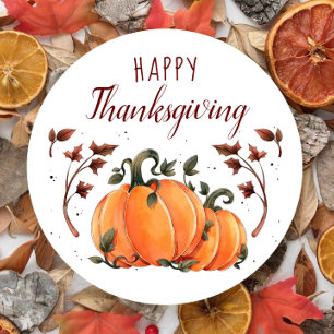 Sticker rond moderne bon thanksgiving Fall