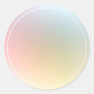 Sticker Rond Moderne Modèle Vierge Coloré Élégant Tendance