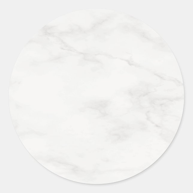 Sticker Rond Moderne modèle vierge de marbre blanc tendance per (Devant)
