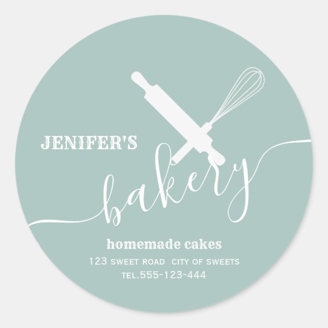 Sticker Rond Moderne simple rouleau professionnel whisky (Devant)