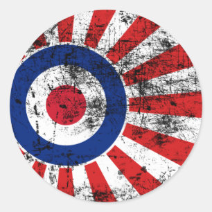 Sticker Rond Modes cibles MOD Sunburst cible Roundel