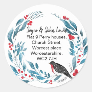 Sticker Rond Modification de la couronne de l'étiquette d'adres