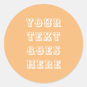 Sticker Rond modifier votre texte ici texte personnel