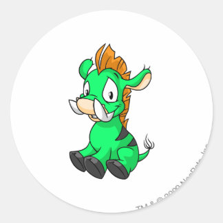 Sticker Rond Moehog Green