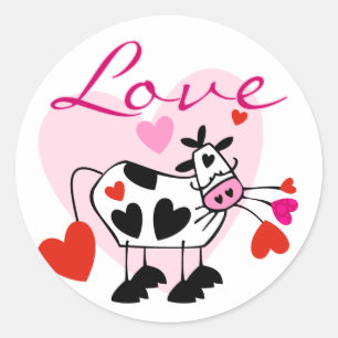 Sticker Rond Moey Love Valentine