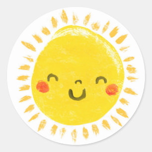 Sticker Rond Moghrey mie ghrian (soleil)