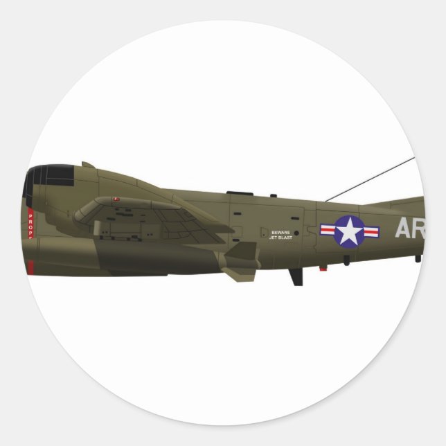 Sticker Rond Mohawk Grumman OV-1 (Devant)