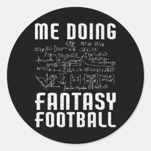 Sticker Rond Moi faisant une journée de draft de football fanta
