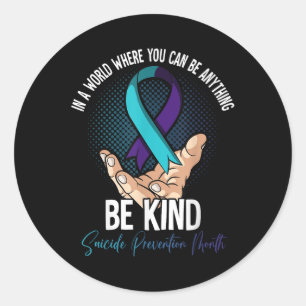 Sticker Rond Mois de la prévention du suicide