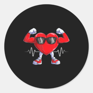 Sticker Rond Mois de la sensibilisation aux maladies cardiaques
