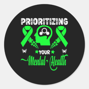 Sticker Rond Mois de la stigmatisation de la sensibilisation à