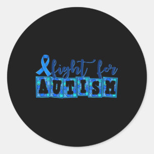 Sticker Rond Mois de l'autisme Journée mondiale de la Sensibili