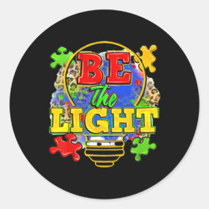 Sticker Rond Mois de l'autisme Journée mondiale de sensibilisat