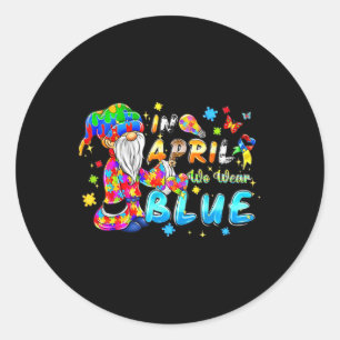 Sticker Rond Mois de l'autisme Journée mondiale de sensibilisat