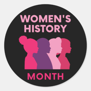 Sticker Rond Mois de l'histoire des femmes