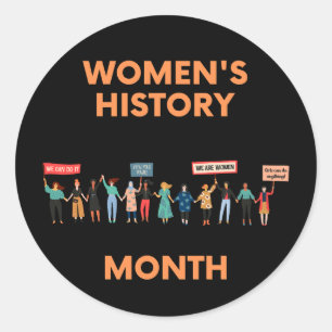 Sticker Rond Mois de l'histoire des femmes
