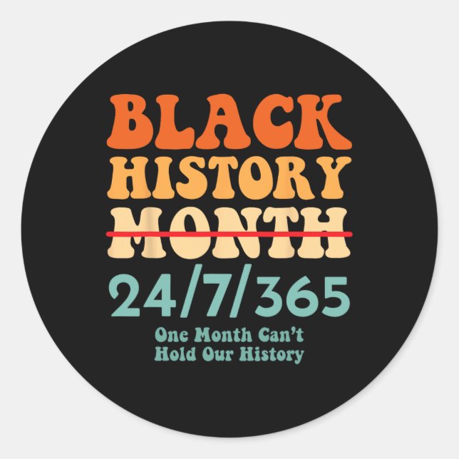 Sticker Rond Mois de l'histoire des Noirs  (Devant)