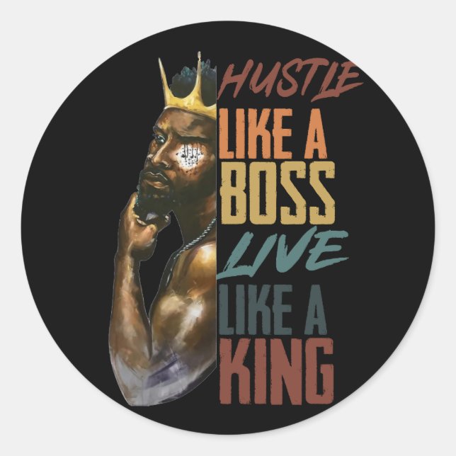 Sticker Rond Mois de l'histoire des Noirs (Devant)