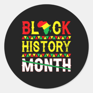 Sticker Rond Mois de l'histoire des Noirs 247365 Culture du pat