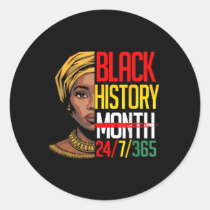 Sticker Rond Mois de l'histoire des Noirs 247365 Fierté de Méla