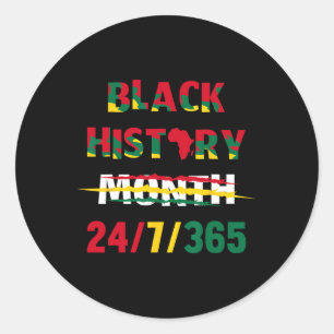 Sticker Rond Mois de l'histoire des Noirs 247365 Histoire afro-