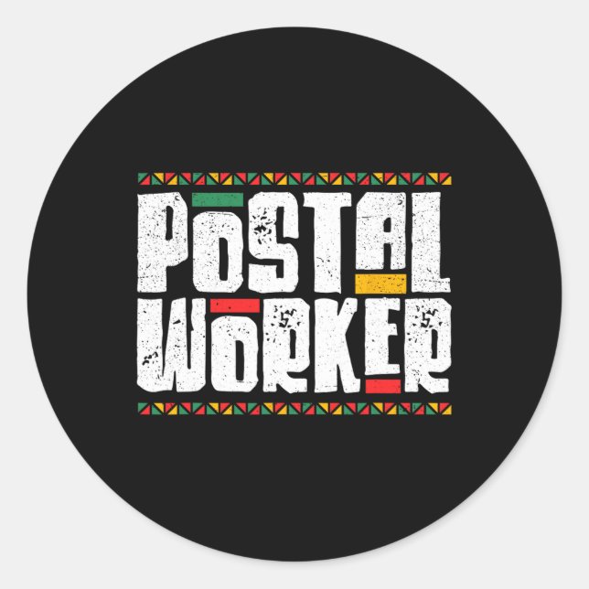 Sticker Rond Mois de l'histoire des Noirs afro-américains (Devant)