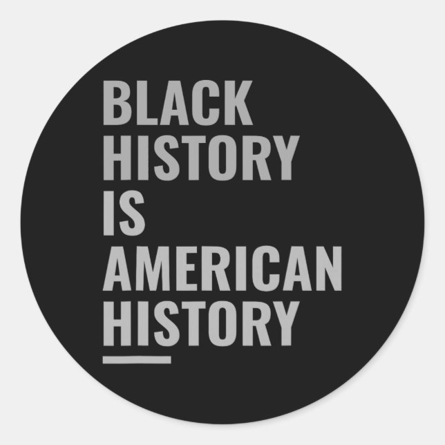Sticker Rond Mois de l'histoire des Noirs - Célébration afro-am (Devant)
