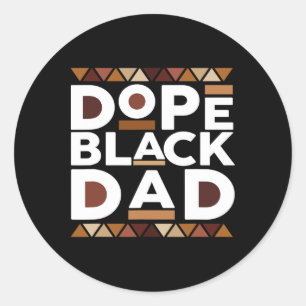 Sticker Rond Mois de l'histoire des Noirs Famille appariée Méla