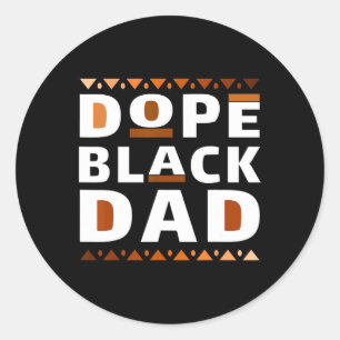 Sticker Rond Mois de l'histoire des Noirs Famille appariée Méla