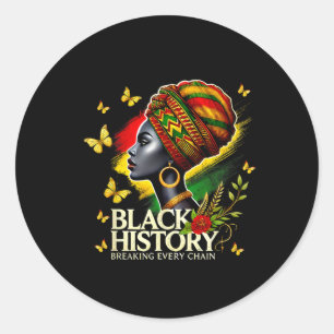 Sticker Rond Mois de l'histoire des Noirs Femmes Histoire des N