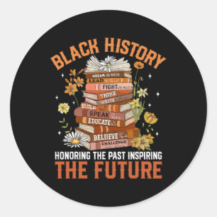 Sticker Rond Mois de l'histoire des Noirs Hommage au passé Insp