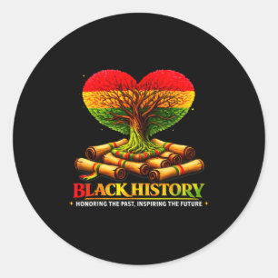 Sticker Rond Mois de l'histoire des Noirs honorant le passé et