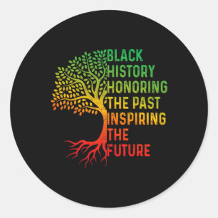 Sticker Rond Mois de l'histoire des Noirs honorant le passé Ins