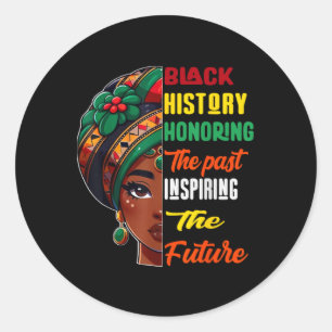 Sticker Rond Mois de l'histoire des Noirs honorant le passé Ins