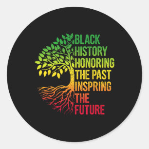 Sticker Rond Mois de l'histoire des Noirs honorant le passé Ins