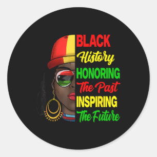 Sticker Rond Mois de l'histoire des Noirs honorant le passé Ins
