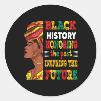 Sticker Rond Mois de l'histoire des Noirs honorant le passé Ins